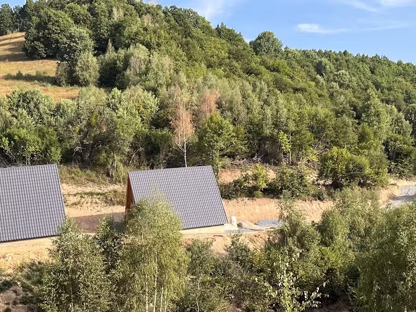 Coucher de soleil sur la montagne