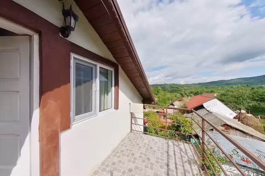 Ferienhaus mit Teich
