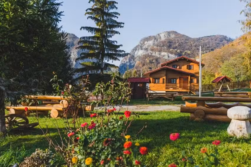 La baita tra le montagne